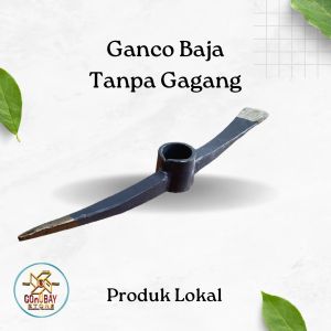 Ganco Besi Baja Tanpa Gagang Blencong Alat Gali Tanah Keras dan Batu