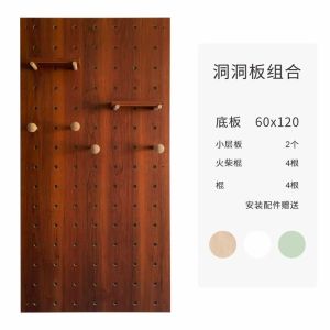 Cézannes Study Room Solid Wood Wall Mounted Display Shelf Entrance Hallway Living Room Carving Artistic Style Customizable