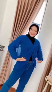 Blouse rajut wanita tali terbaru catty atasan wanita kekinian korea