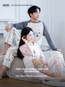 Mark Fairwhale | Couples Pure Cotton Pyjama Set