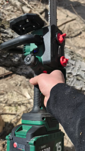 TANZU Brushless Electric Chainsaw 12 Inch 1500W High Power 8000RPM Sharp Saw Chain Tool-Free Quick Chain Installation Automatic Chain Lubrication System Anti-Slip Handle With Safety Lock Ideal for Log Cutting Bush Trimming & Garden Maintenance
