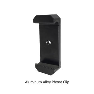 Aluminum Alloy Phone Clip Tripod Mount Metal Clamp Mobile Phone Holder Cell Phone Adapter With 1/4 Screw Hole For Smartphones