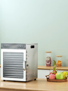 Máy sấy thực phẩm 12 khay tròn. Tự động đảo chiều khi sấy. Công suất 1000W
