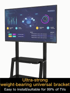 TV stand 32-75Inch Mobile TV Bracket Adjustable TV Rack Floor Base With Wheel And Tray