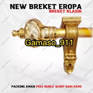 Breket Penyangga Besi Batang Gorden & Alkan Model EROPA