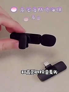 K9ไมโครโฟนไร้สาย ไมโครโฟนแบบมืออาชีพ ไมโครโฟนลาวาเลียร์แบบไร้สายสำหรับแอนดรอยด์ประเภท C/ iPhone การถ่ายทอดสดการบันทึกการสัมภาษณ์การเล่นเกม Vlog