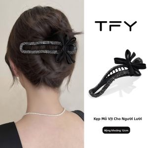 TFY | Kẹp Tóc Mèo Hàn Quốc Dạng Nước Đen Cung Cái Một Từ Kẹp Tóc Cho búi Tóc Sau Đầu Kẹp Tóc Lười cho Tóc Ít