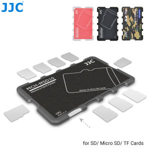 JJC Ultra Thin Memory Card Case SD MicroSD Card Holder TF Card Organizer Wallet Storage Box Credit Card Size for SD MSD TF Cards