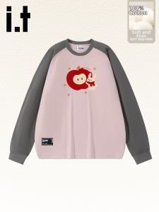izzue | Long Sleeve Couple Style Loose Fashion Cotton T-Shirt