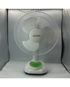 🌀 Rechargeable Fan พัดลมตั้งโต๊ะชาร์จได้ รุ่น GD-8069LI ขนาด 12 นิ้ว