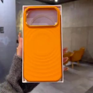 Liquid Silicone Ripple Phone Case For iPhone 18 Pro Max 17 16 15 Pro For Magsafe Magnetic Wireless Charge Shockproof Cover