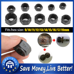 【Local delivery】 10Pcs Damaged Nut Bolt Remover Stud Extractor Set Metric Broken Bolt Removal Kit Bolt-Nut-Remover