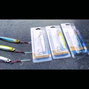 Limnoid 60g Fast Sinking Metal Jig Lure With 3D Eyes Laser Skin And Sharp Blood Groove Hooks For Bass Pike Fishing