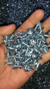 (200 PCS) Pan Head Screw for Metal Self Tapping 1/2" 5/8" 3/4" 1" Phillips Head Hardiflex Screw Job Screw