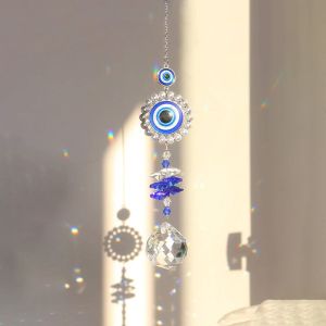 1 Piece Butterfly Devils Eye Crystal Pendant Family Outdoor Garden Decoration