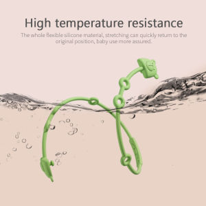 Baby Pacifier Clips Anti-drop Baby Dummy Clip Holder Soother Silicone Chains Adjustable Infant Holder Chain Teether Toy Anti-lost Comfort Rope Baby Items