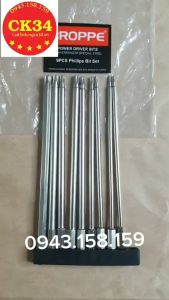 Bộ 9 hoa thị có lỗ lục giác bông cho máy khoan máy bắn vít hãng BROPPE