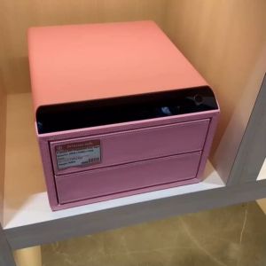 Lusano Celeste Designer Premium Luxury Leather Drawer Home Security Safe - Fingerprint Unlock Pincode Keys - Best Seller - Free Delivery