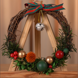 【Local Seller】DIY Christmas Wreath Forest Style Artificial Flower Christmas Decor & Door Wreath