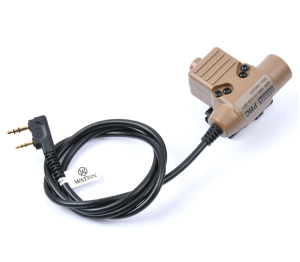 WADSN Bowman II&U94 Single Side Headset PTT Connector Tactical Earphone Cover Equipment Sports Wired Control Gaming Headsets