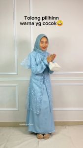 Soulleha Arumi Gamis Lebaran Couple Mom & kids Shakila & Tulle Ethnic Premium 1-11 Tahun