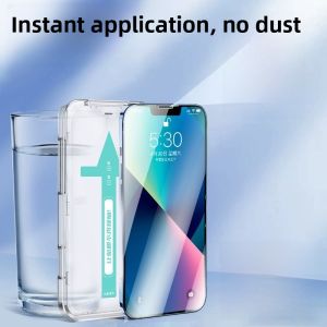 High Definition Full Screen Tempered Glass Film for  16 pro Max Privacy Screen Protector Dustproof Net Earpiece Sticker