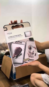 Thớt 2 mặt inox 304 và nhựa lúa mạch PP kháng khuẩn cao cấp Mirai 25x36cm hàng xuất Nhật Bản