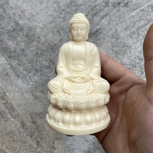 Ivory Nut Car Car Decoration Buddha Statue Guanyin Vairocana Decoration High-End Men Safe Car Interior Decorations