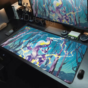 Bandai | Mouse Pad Pokemon Koraidon Miraidon Gamer Non-slip Rubber Desk Mat Keyboard Extended Mousepad Office Rug PC Cabinet Table Pads