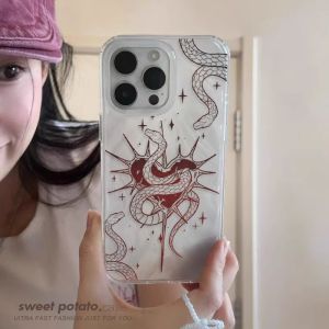 Dark Thorn Heart Snake Creative Phone Case Full Cover for Honor 300 pro 200 100 90 GT 60 V40 X40 60i plus Play 50 Magic 7 Women Play 7T