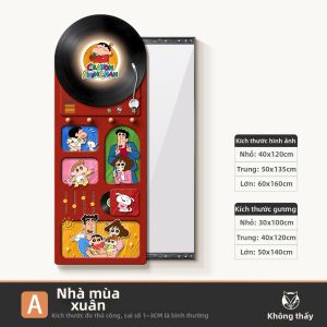 HAOJIUBUJIAN | Gương Đầy Đủ Chiều Dài Trượt Ẩn Thiết Kế Hoạt Hình