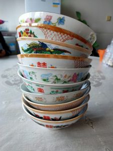 Retro round Open Mouth Ceramic Soup Bowl Heat Resistant Hand Friendly Glazed Kitchen Home Use Durable Dining Utensils