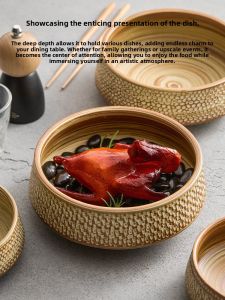 YOGEHOME | Elegant Retro Ceramic Bowl & Plate Set