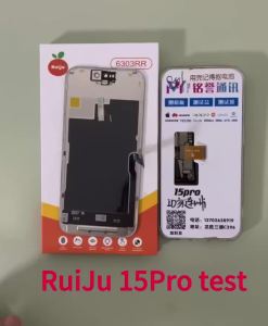 RJ 100% Soft OLED Screen For iPhone 14Pro 15Pro 16Pro Max OLED True Tone With 3D Touch Screen For iPhone Replacement With Tools