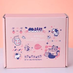 BIOAQUA 4pcs Skincare Paket Niacinamide Glowing & Brightening / Tea Tree Oligopeptide Acne Set With Cleanser / Toner / Sunscreen / Night Cream