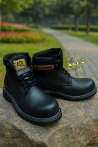 SEPATU SAPETY booth pria AGL"s Kulit ujung besi