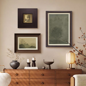 YASISHA | French Vintage Style Wall Art Green Sofa Background Wall Hanging Painting Scenic Art Wall Mural