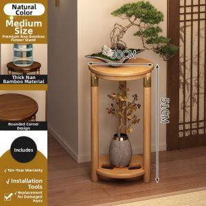 MINGZHIYIFAN | Traditional Solid Wood Flower Stand