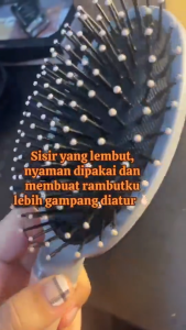 Sisir Rambut Lembut Anti Kusut Dan Rontok - Sisir Rambut Detangle Magic Hair Brush Oval & Persegi
