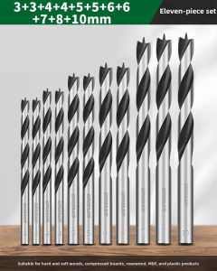 KUWUBIANJING | Three-pointed Wood Drill Bit 8mm