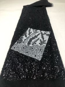 Luxury African Sequins Lace Fabric 2026 New High Quality Groom Nigerian Wedding Bridal Embroidery French Tulle Materials AT2938