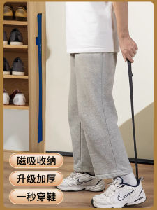 กีบข้างรองเท้าดูดซับแม่เหล็กกีบข้างยาวสำหรับใช้ในบ้าน กีบข้างสำหรับใส่รองเท้าสำหรับผู้สูงอายุและตั้งครรภ์ อุปกรณ์ที่ช่วยให้สวมใส่รองเท้าได้ง่ายขึ้น