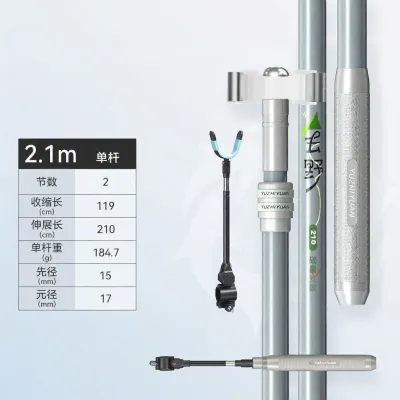 YUZHIYUAN | Giá Đỡ Cây Đũa Cá Bằng Carbon Cannon