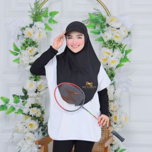 Jilbab Topi Wanita Dewasa/Kerudung Topi Sport/Hijab Instan Sport Jersey Bergo Olahraga Model Terbaru