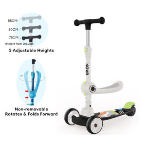 GB childrens scooter 1-3-6 years old boys and girls can sit and ride two-in-one foldable scooter