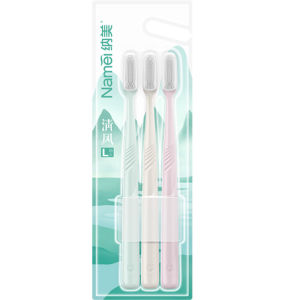 แปรงสีฟันน้ำมันเนม ขนแปรงนุ่ม ทำความสะอาดในบ้าน สำหรับผู้ใหญ่ คู่รัก แปรงสีฟันชายและหญิง 12 แท่ง