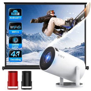 XGODY Gimbal 3 Projector Android11.0 4K FHD LED 1080P WIFI Mini Smart 1GB+8GB Projector