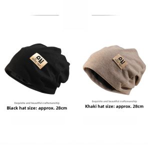 Thin Knitted Beanie Hat for Women Postpartum Spring Autumn Sleepwear Windproof Headband Cap Headwear Casual Style All Seasons