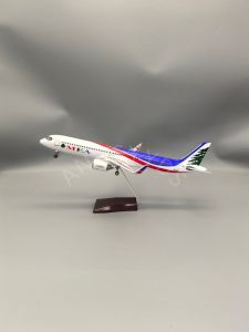 1/100 scale aircraft A321 Air MEA Middle East Airlines 44cm Diecast Toy plane Model T7-ME2 With Stand Collectible AirPlane Gift
