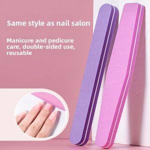 Double-Sided Nail Sanding Band Polishing Sponge Nail Trimming Tool Beauty Nail Care Abrasive Strip Gloss Enhancing